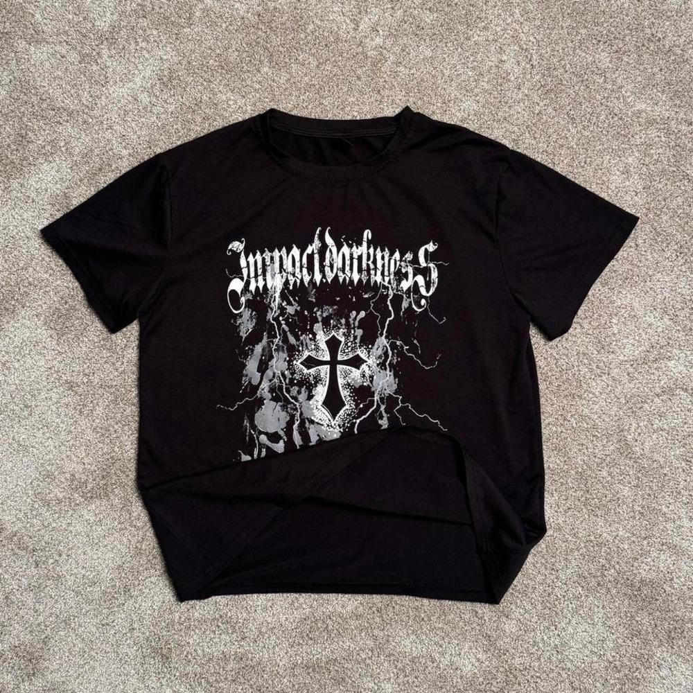 Y2K‎ ROMWE "IMPACT DARKNESS" TEE